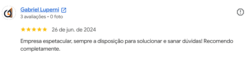 Avaliação de cliente da MRX no Google — 11