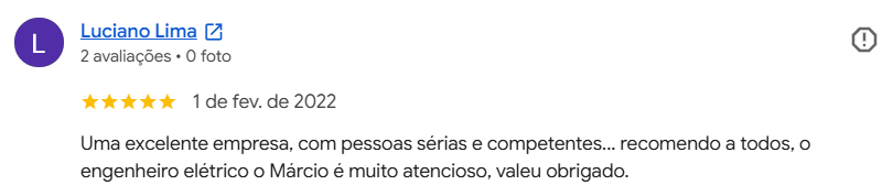 Avaliação de cliente da MRX no Google — 14
